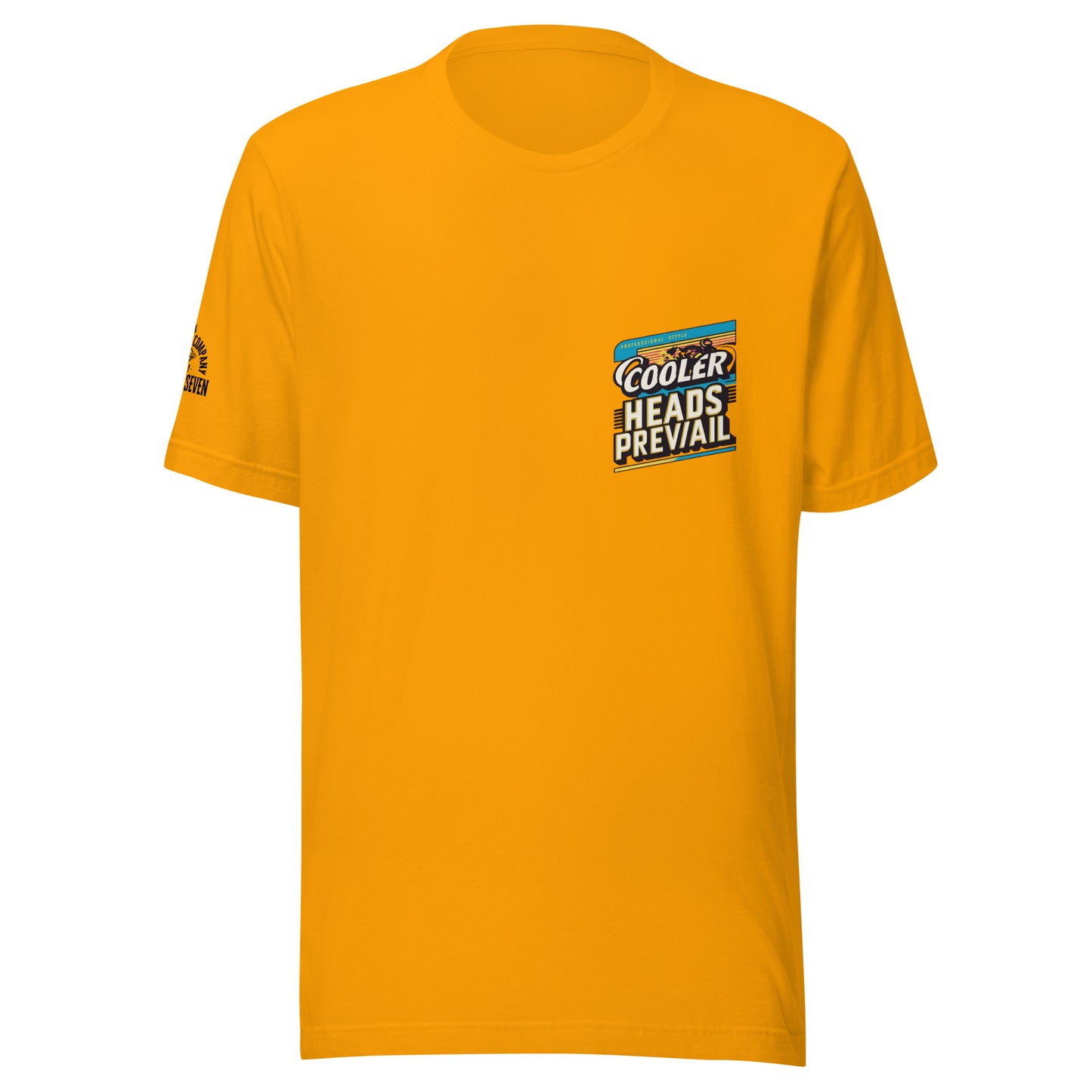 Agape Seven Cooler Heads Prevail tee, minimalist custom design
