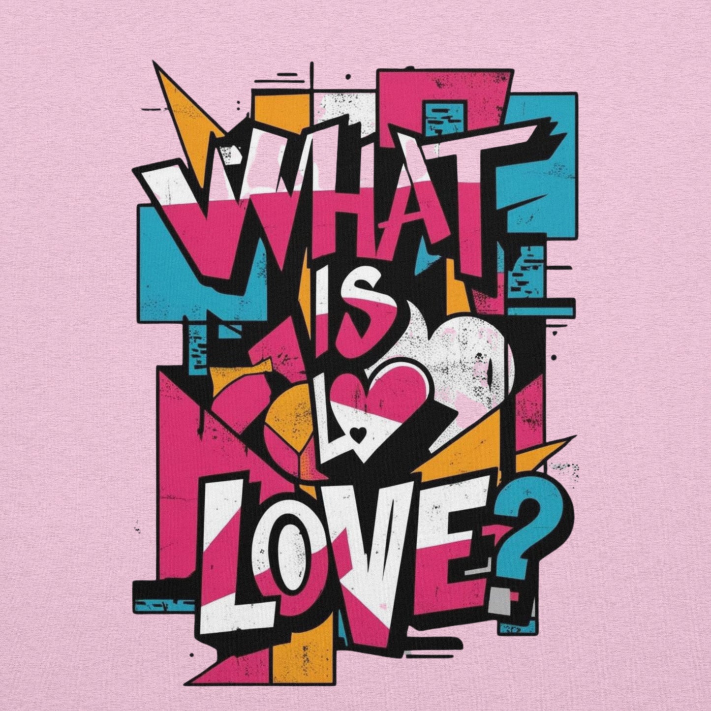 What Is Love tee by Agape Seven – bold and clean