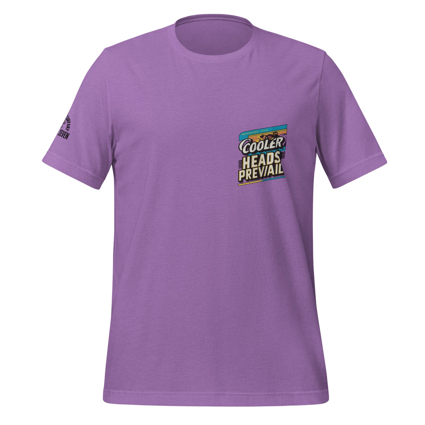 Agape Seven Cooler Heads Prevail tee, minimalist custom design