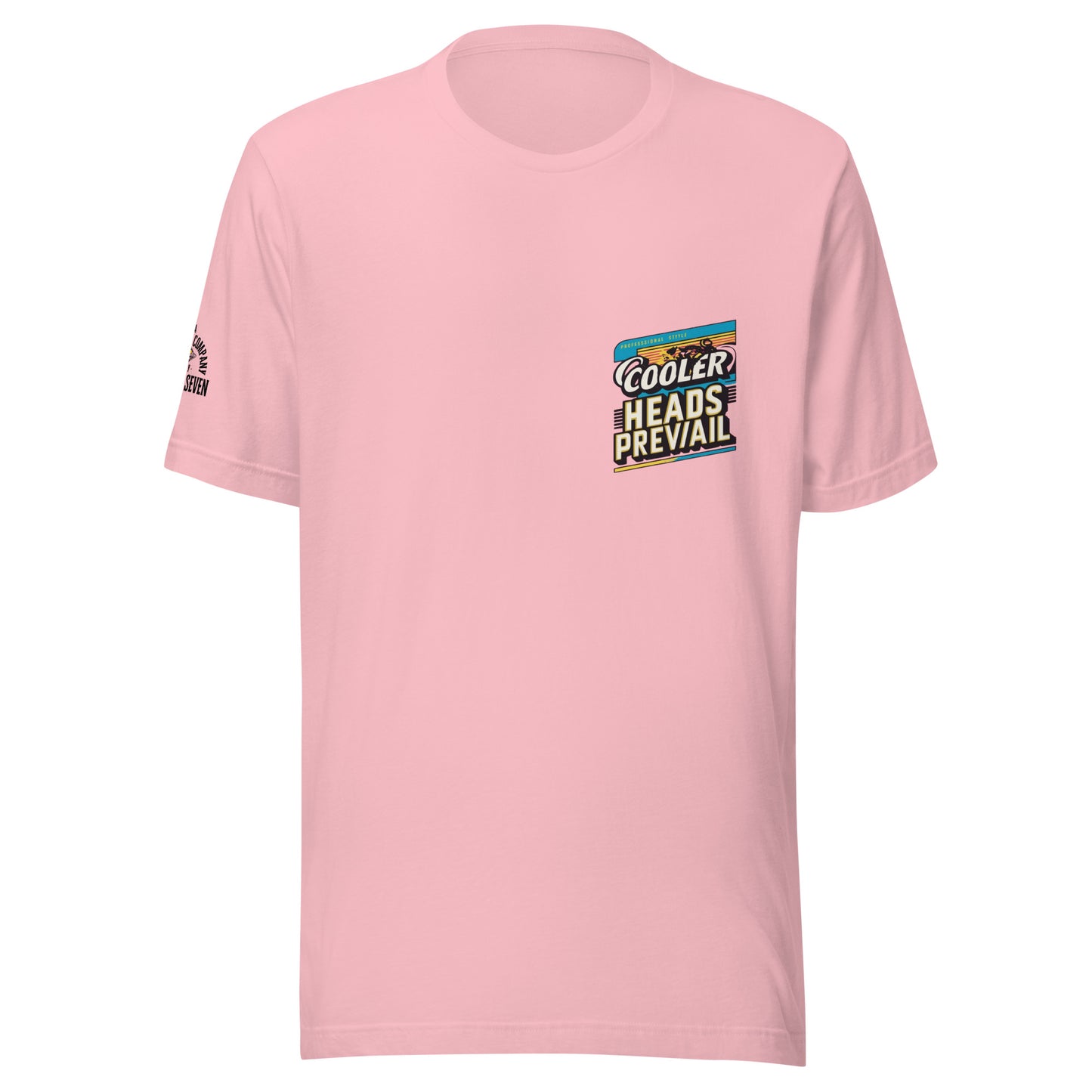 Agape Seven Cooler Heads Prevail tee, minimalist custom design