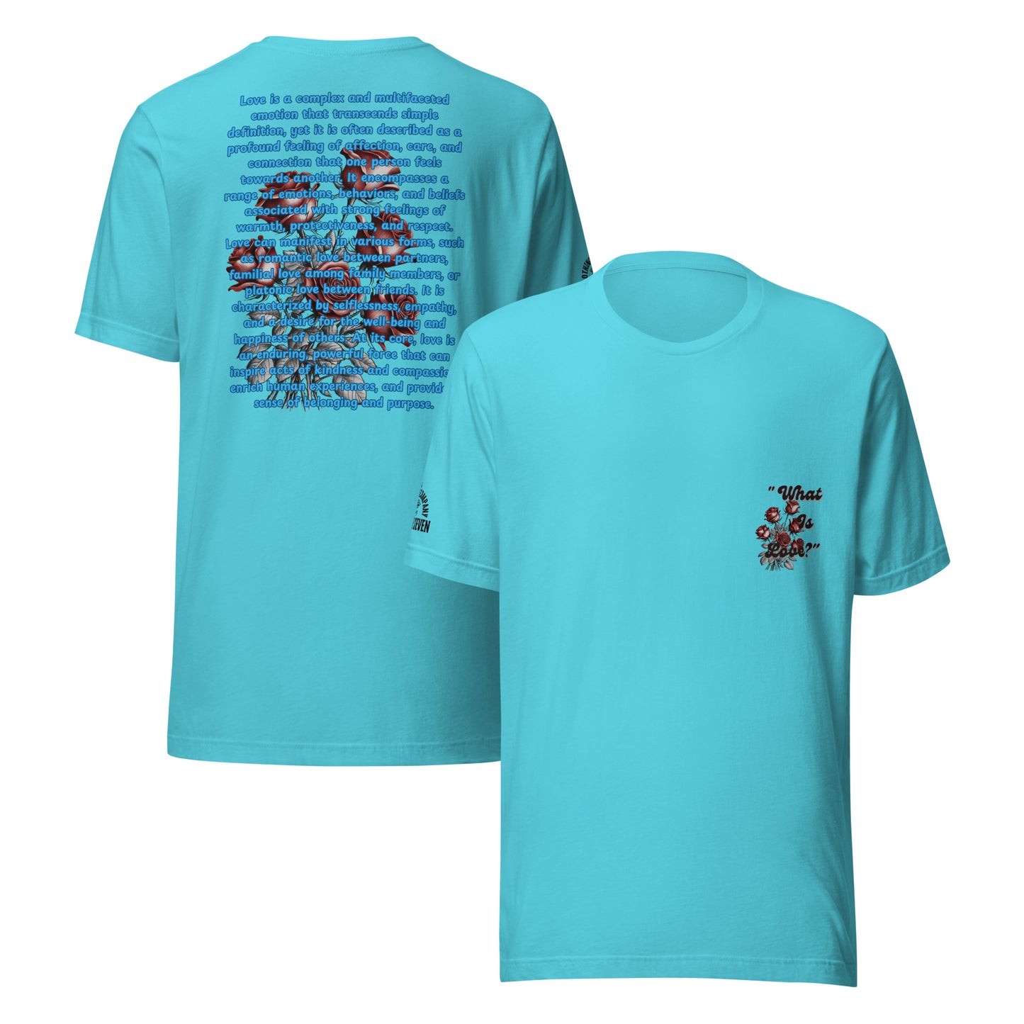 Divine reflection in fabric – Agape Seven’s What Is Love tee