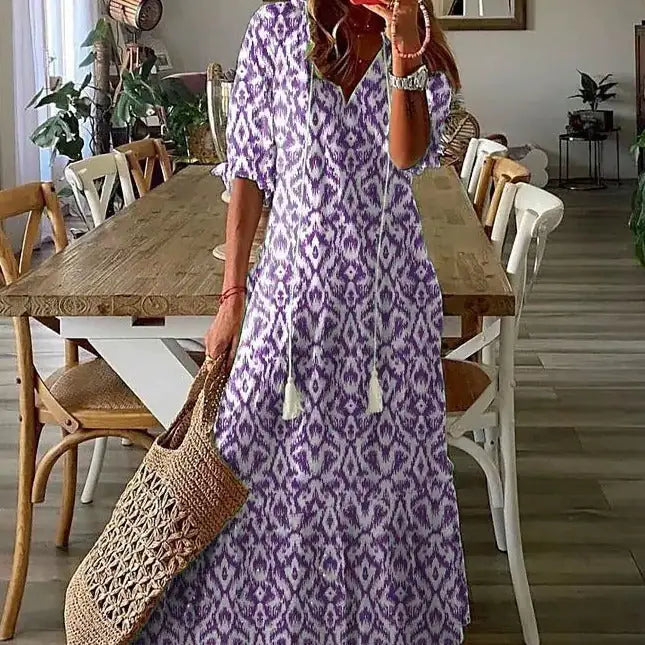 Wolf Maxi Dress - Agape Seven Clothing Company