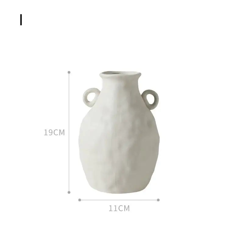 White Porcelain Vases - Agape Seven Clothing Company