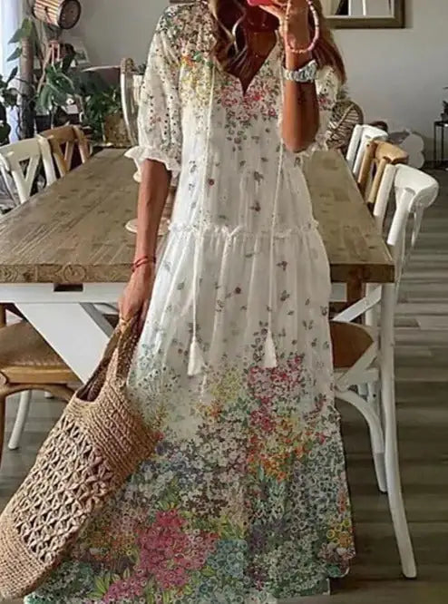 Wolf Maxi Dress - Agape Seven Clothing Company