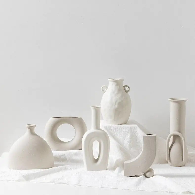 White Porcelain Vases - Agape Seven Clothing Company