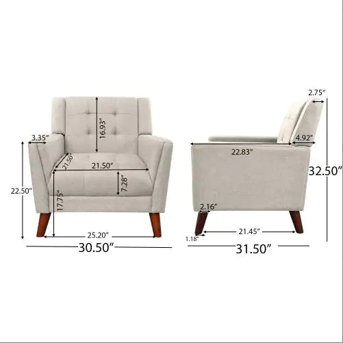 Mid-century Modern Armchair - Agape Seven Clothing Company