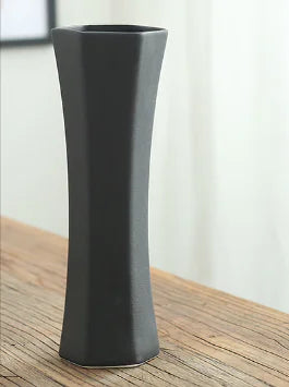 Frosted Black Ceramic Vases - Agape Seven Clothing Company