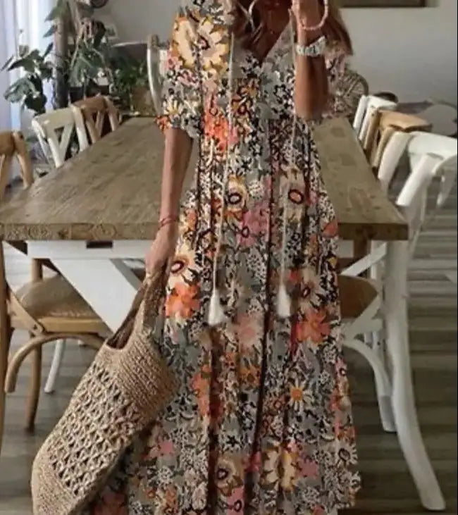 Wolf Maxi Dress - Agape Seven Clothing Company