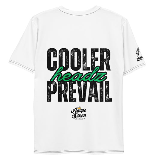 Cooler Heads Prevail T-shirt by Agape Seven, bold custom streetwear