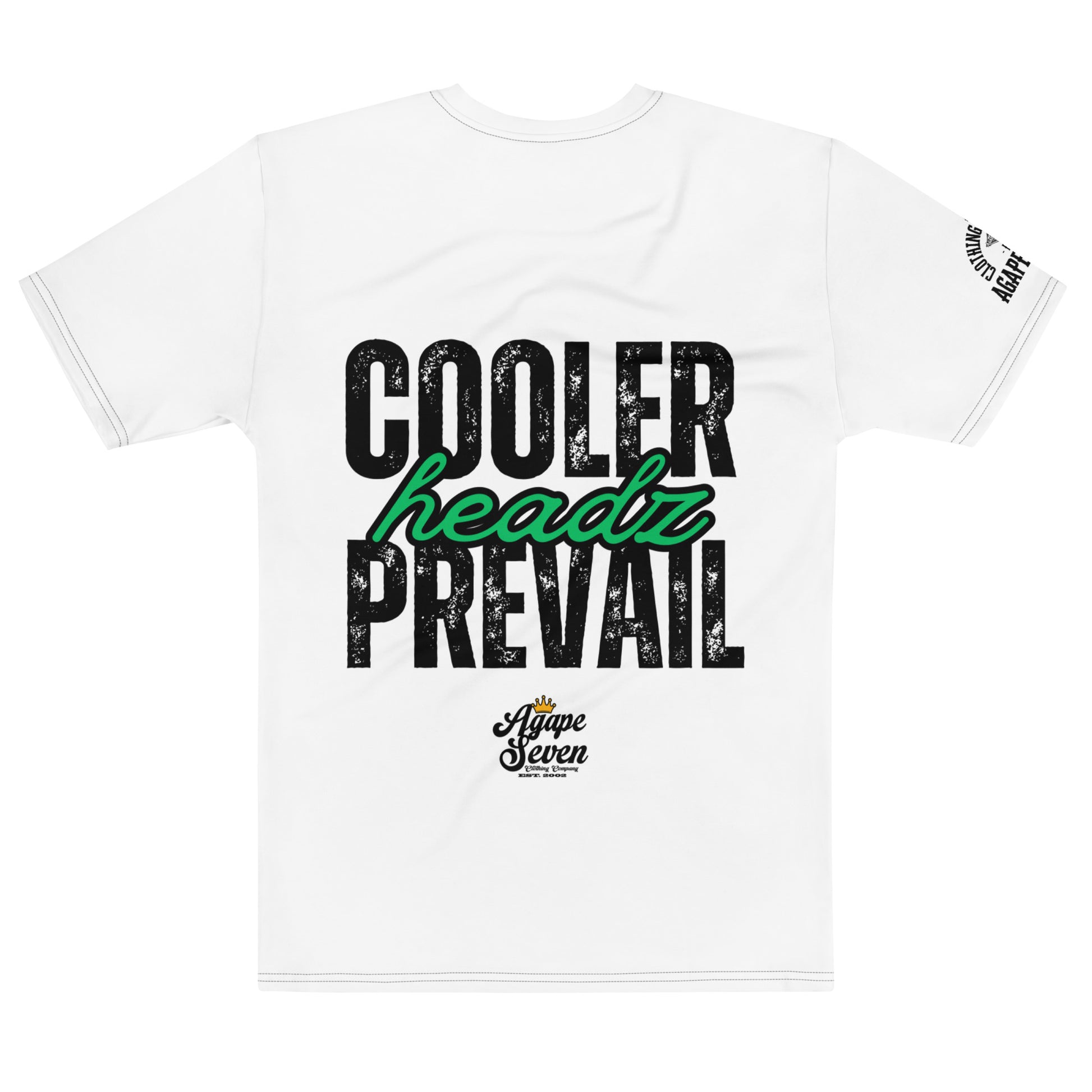 Cooler Heads Prevail T-shirt by Agape Seven, bold custom streetwear