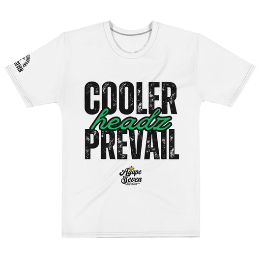 Agape Seven Cooler Heads Prevail tee, minimalist custom design