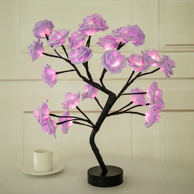 Blossom Bliss Glowing Rose Tree - Agape Seven Clothing Company