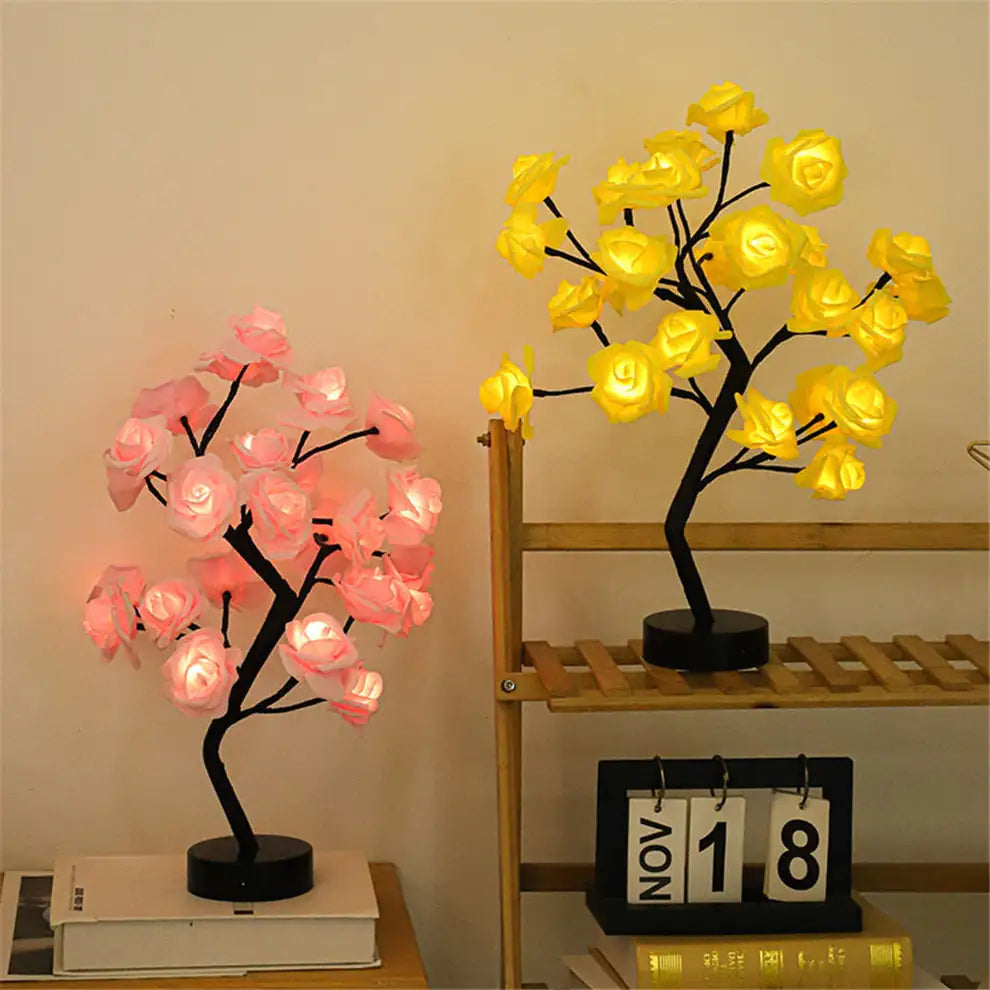 Blossom Bliss Glowing Rose Tree - Agape Seven Clothing Company
