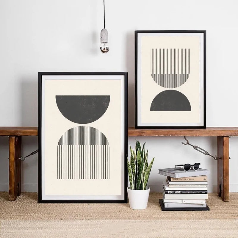 Mid-Century Style Woodblock Posters - Agape Seven Clothing Company