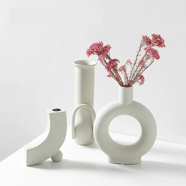 White Porcelain Vases - Agape Seven Clothing Company