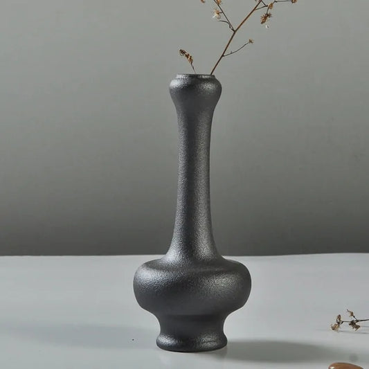 Frosted Black Ceramic Vases - Agape Seven Clothing Company