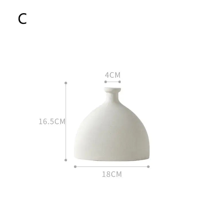 White Porcelain Vases - Agape Seven Clothing Company