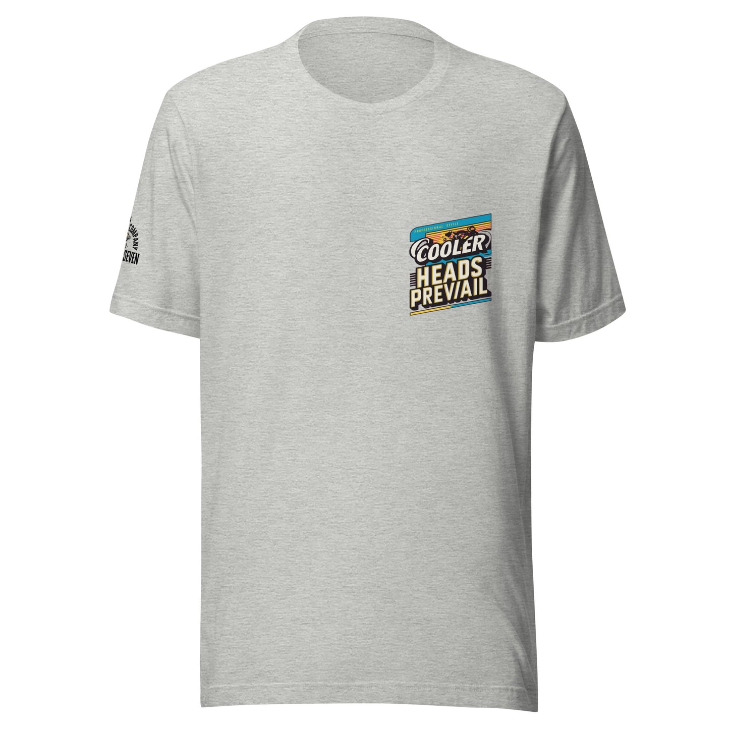 Agape Seven Cooler Heads Prevail tee, minimalist custom design