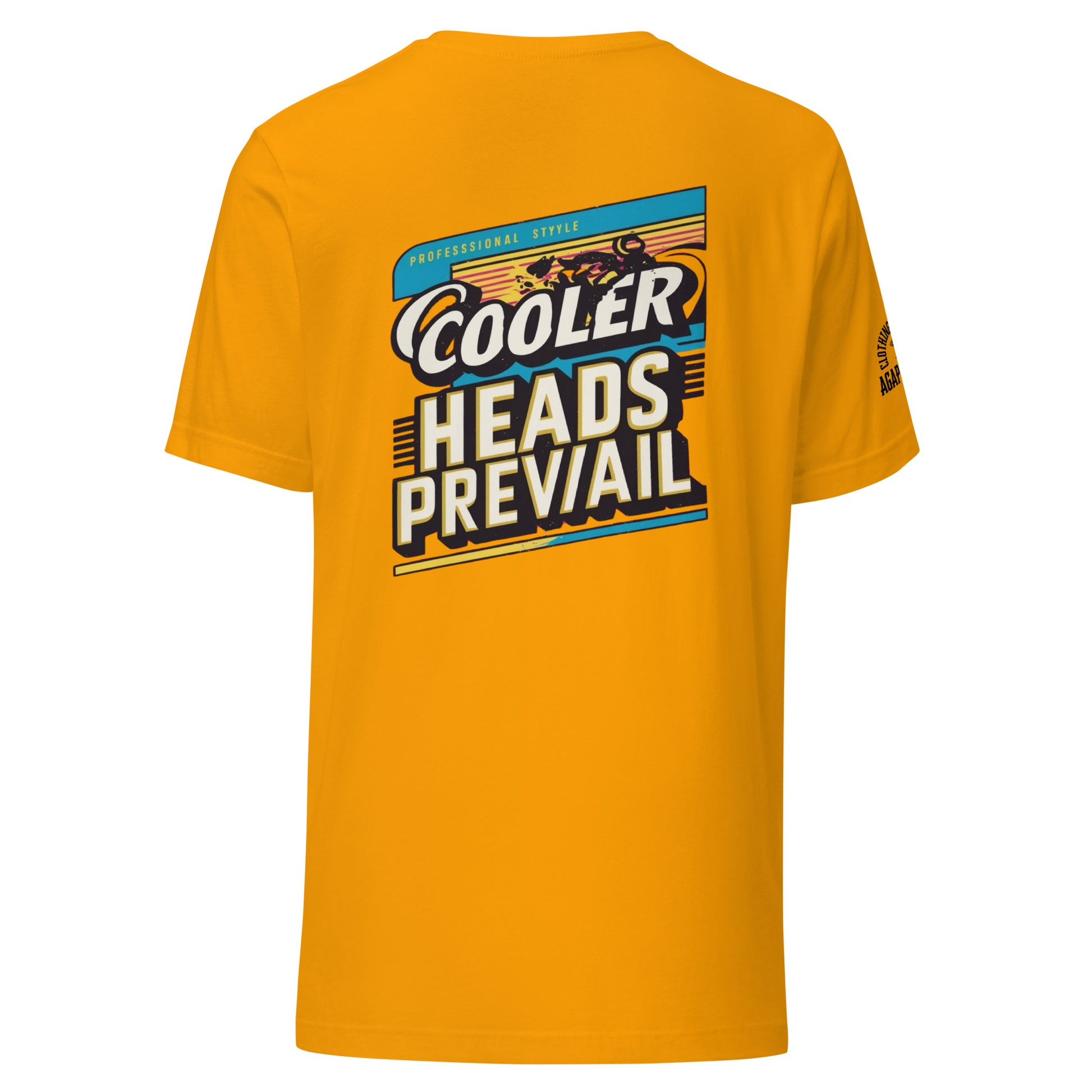 Agape Seven Cooler Heads Prevail tee, minimalist custom design