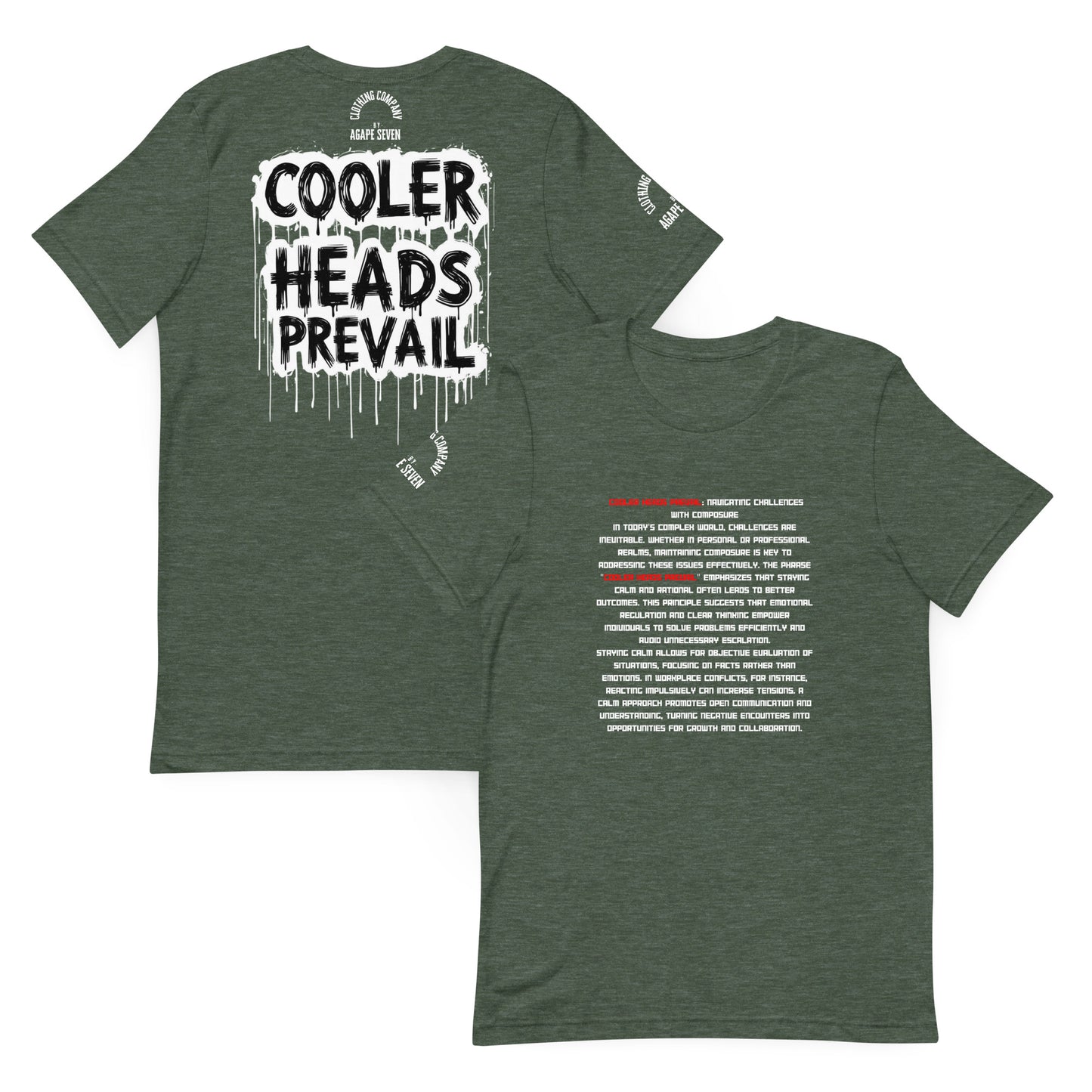 Styled stillness – Agape Seven’s Cooler Heads Prevail tee