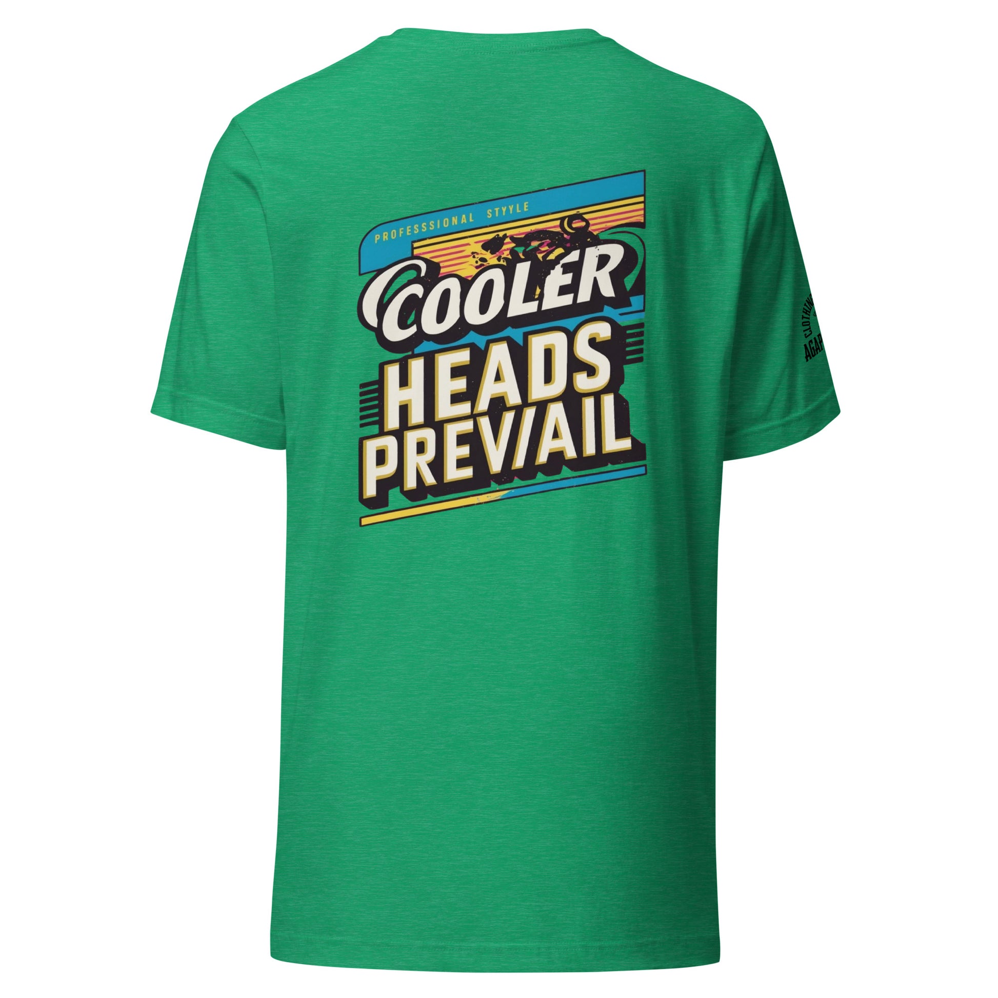Agape Seven Cooler Heads Prevail tee, minimalist custom design