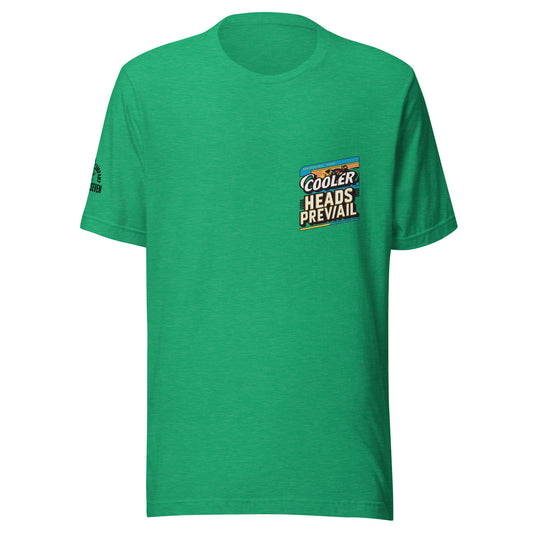 Agape Seven Cooler Heads Prevail tee, minimalist custom design