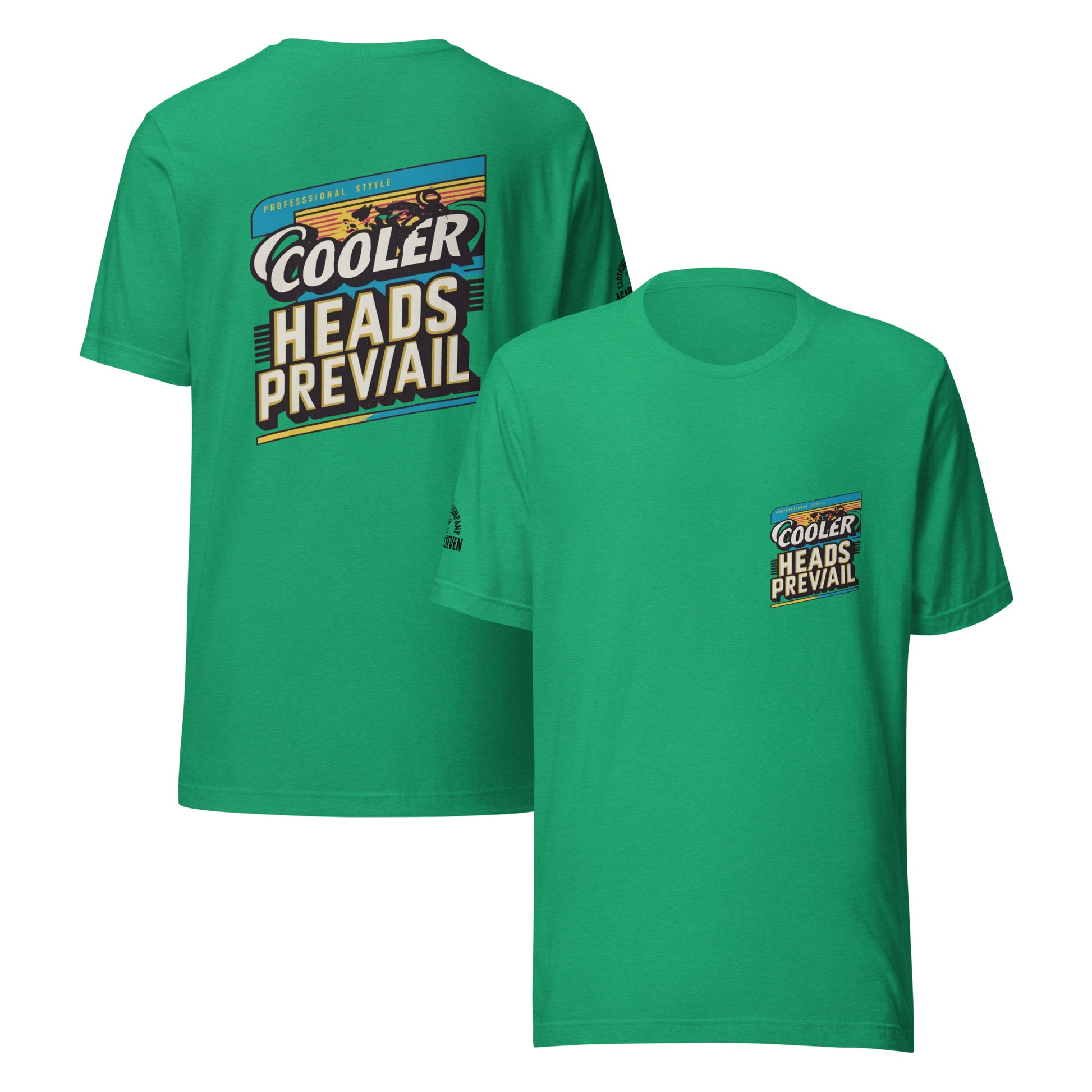 Agape Seven Cooler Heads Prevail tee, minimalist custom design