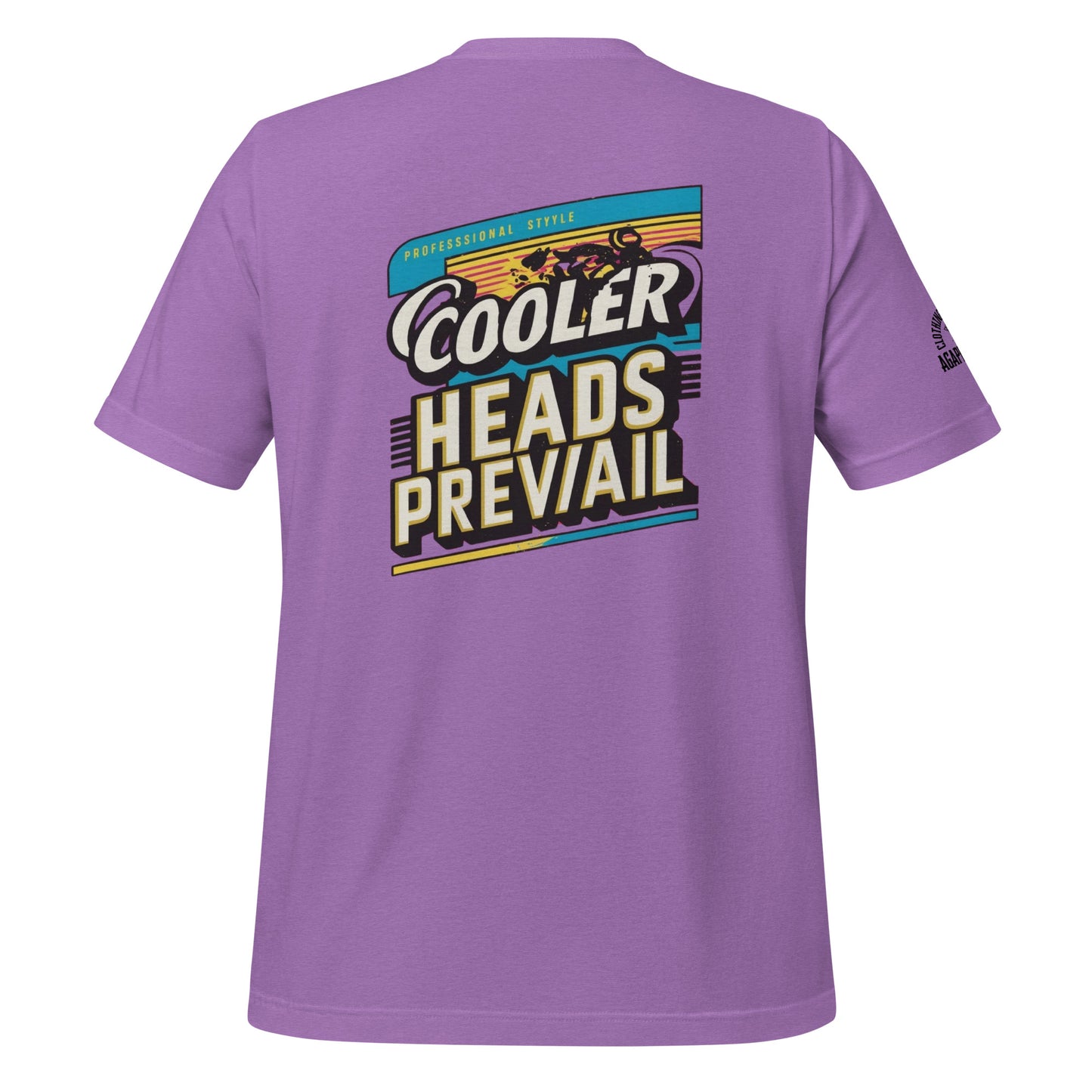 Agape Seven Cooler Heads Prevail tee, minimalist custom design