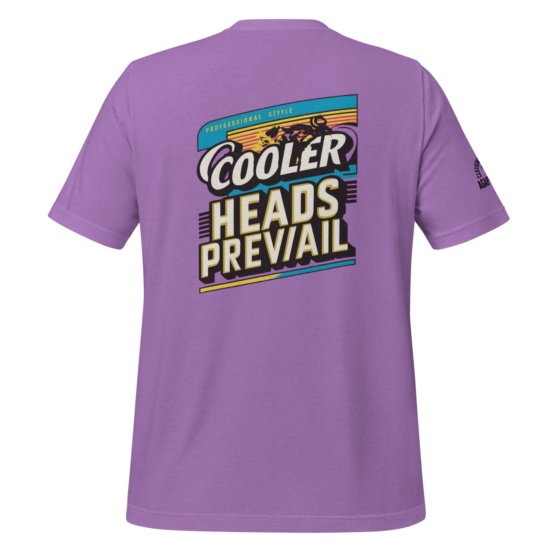 Agape Seven Cooler Heads Prevail tee, minimalist custom design
