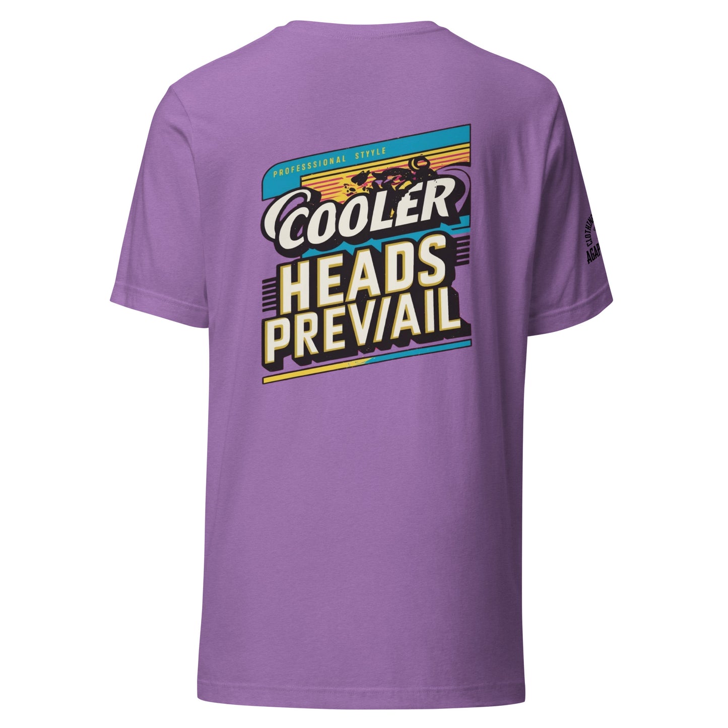 Agape Seven Cooler Heads Prevail tee, minimalist custom design