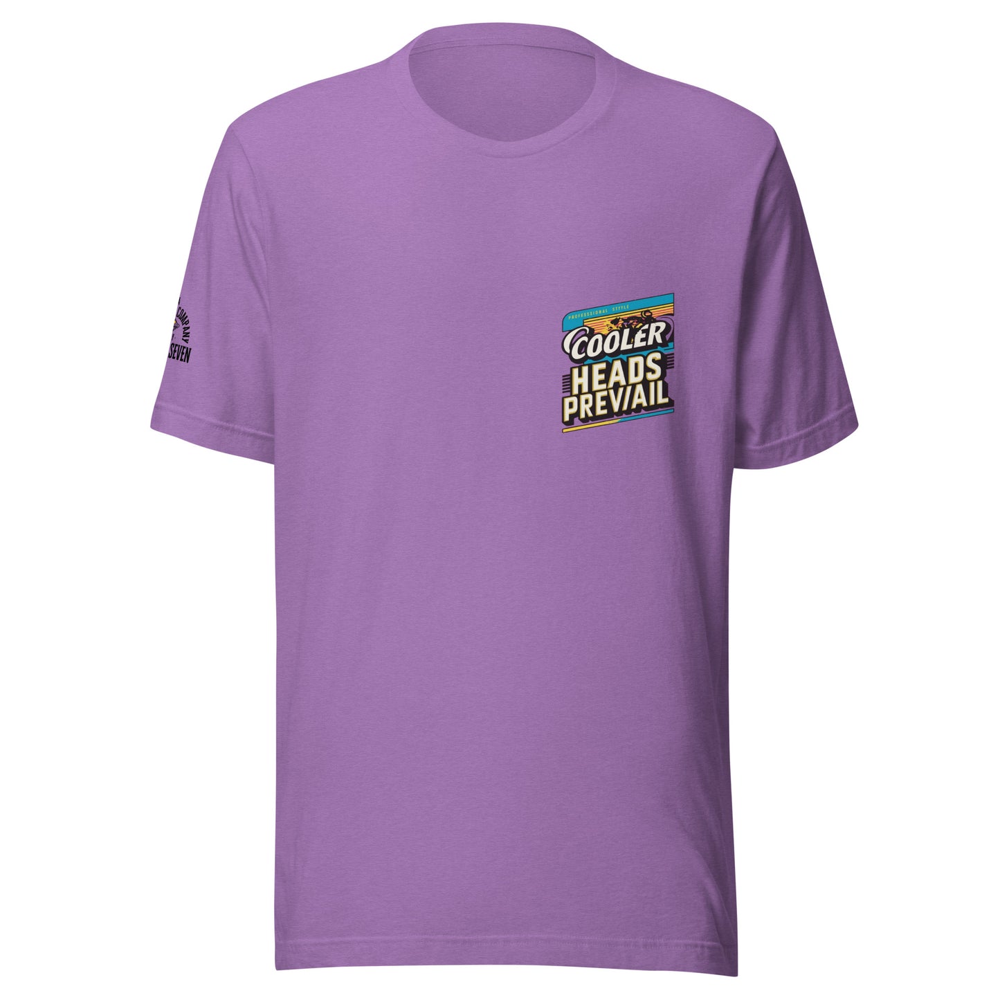Agape Seven Cooler Heads Prevail tee, minimalist custom design