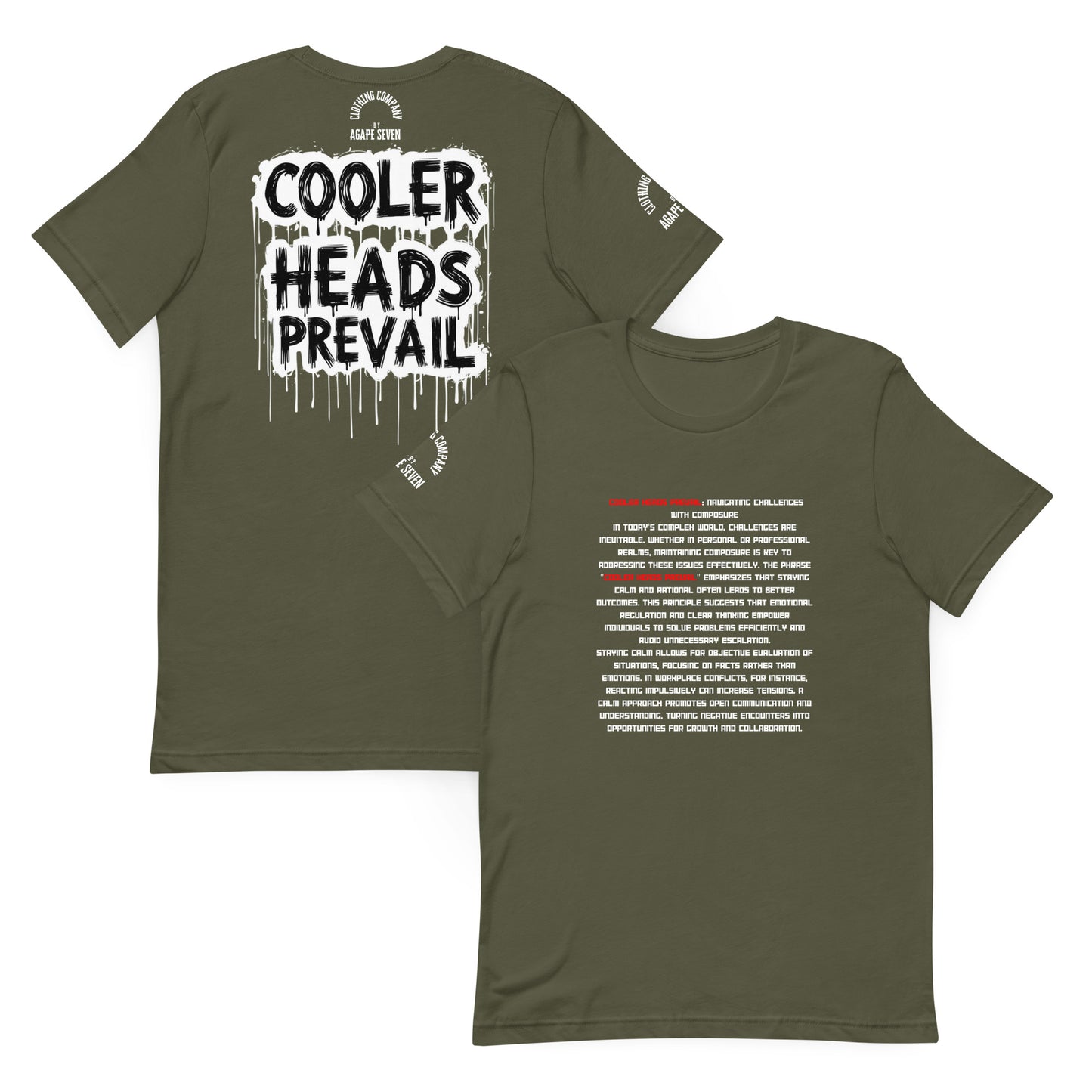 Styled stillness – Agape Seven’s Cooler Heads Prevail tee