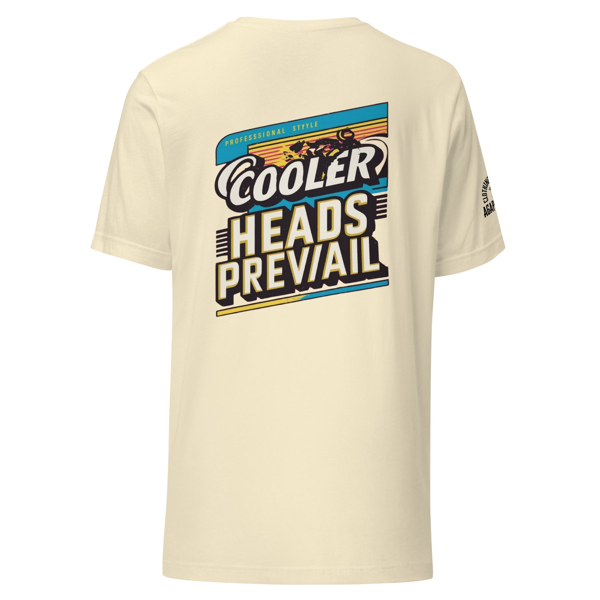 Agape Seven Cooler Heads Prevail tee, minimalist custom design