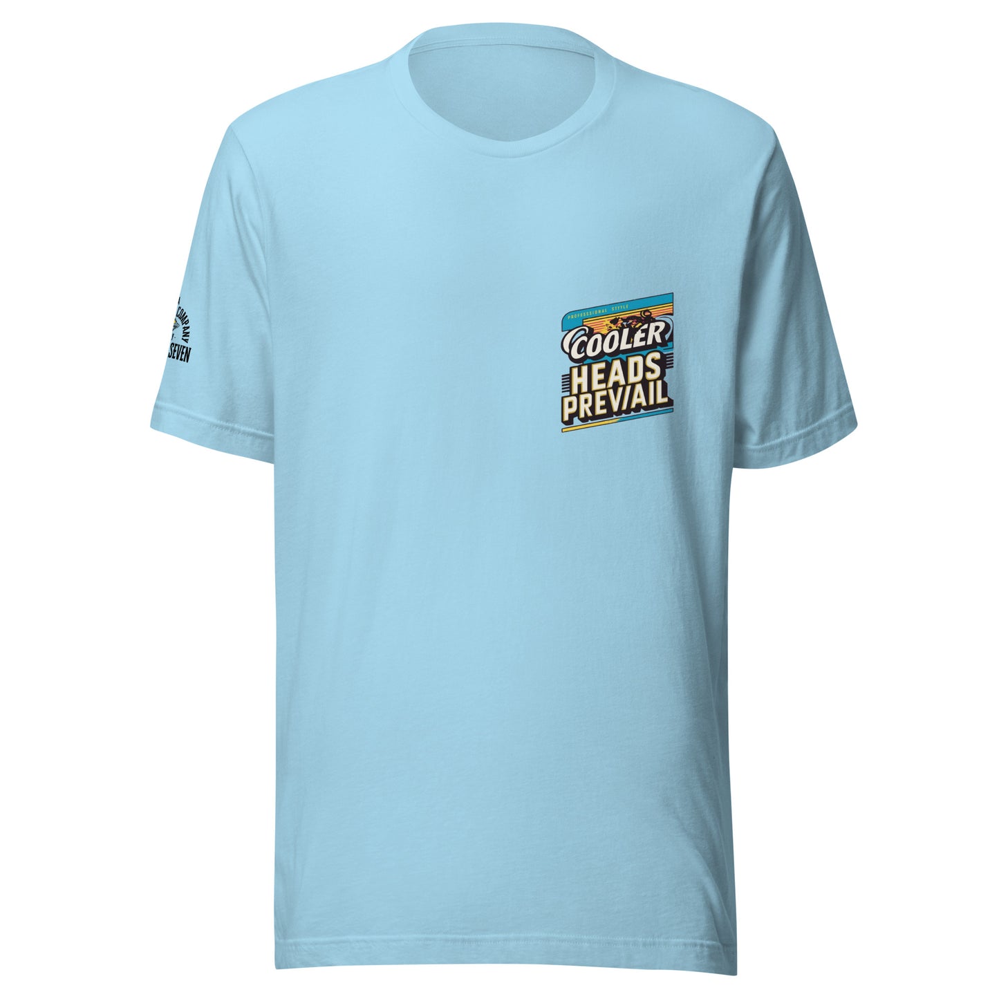 Agape Seven Cooler Heads Prevail tee, minimalist custom design