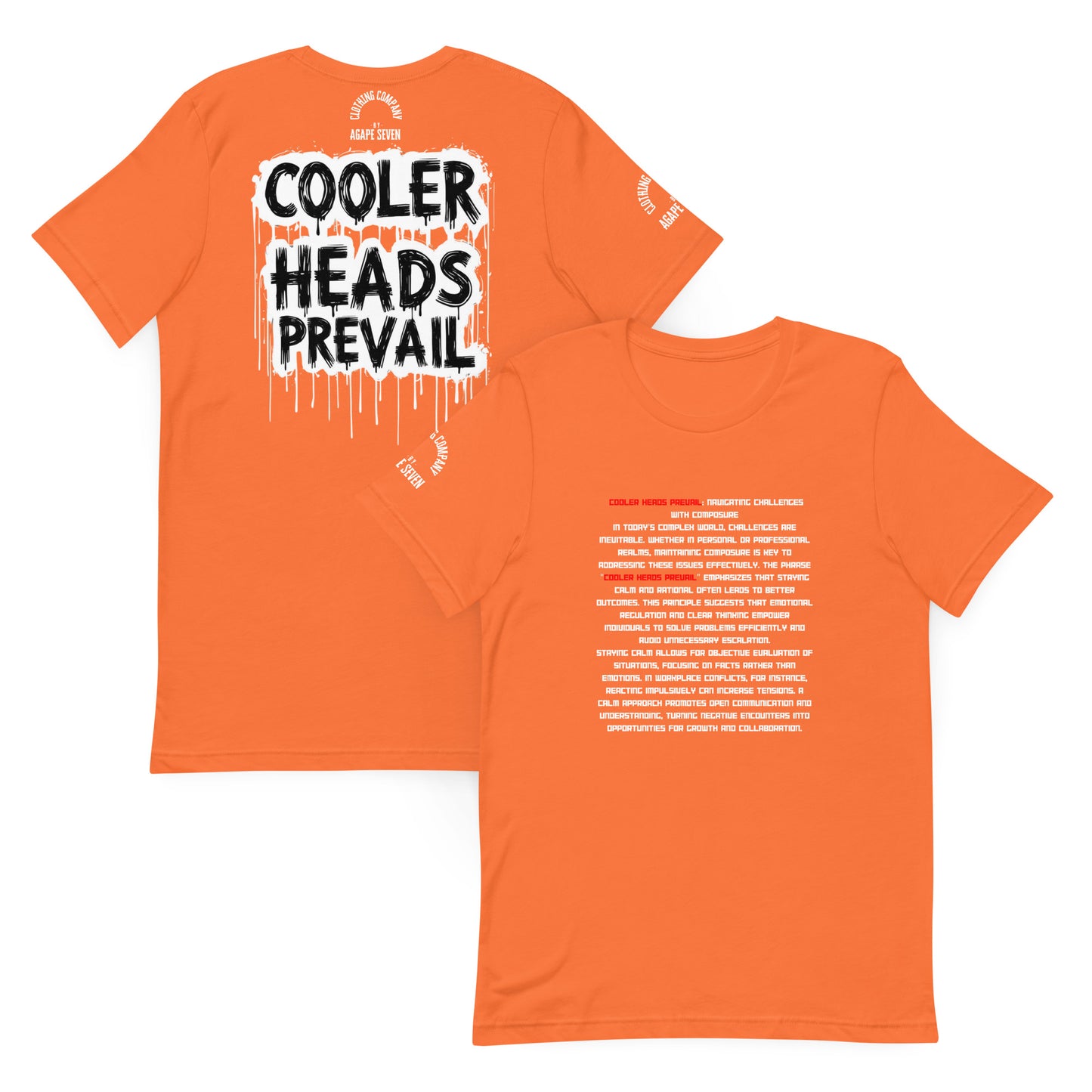 Styled stillness – Agape Seven’s Cooler Heads Prevail tee