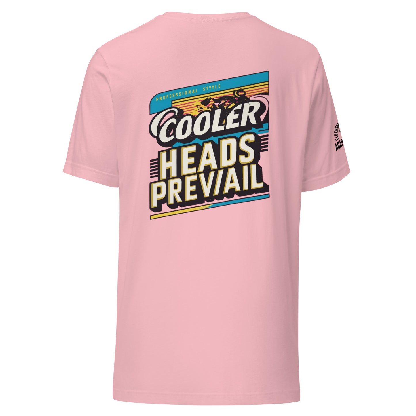 Agape Seven Cooler Heads Prevail tee, minimalist custom design