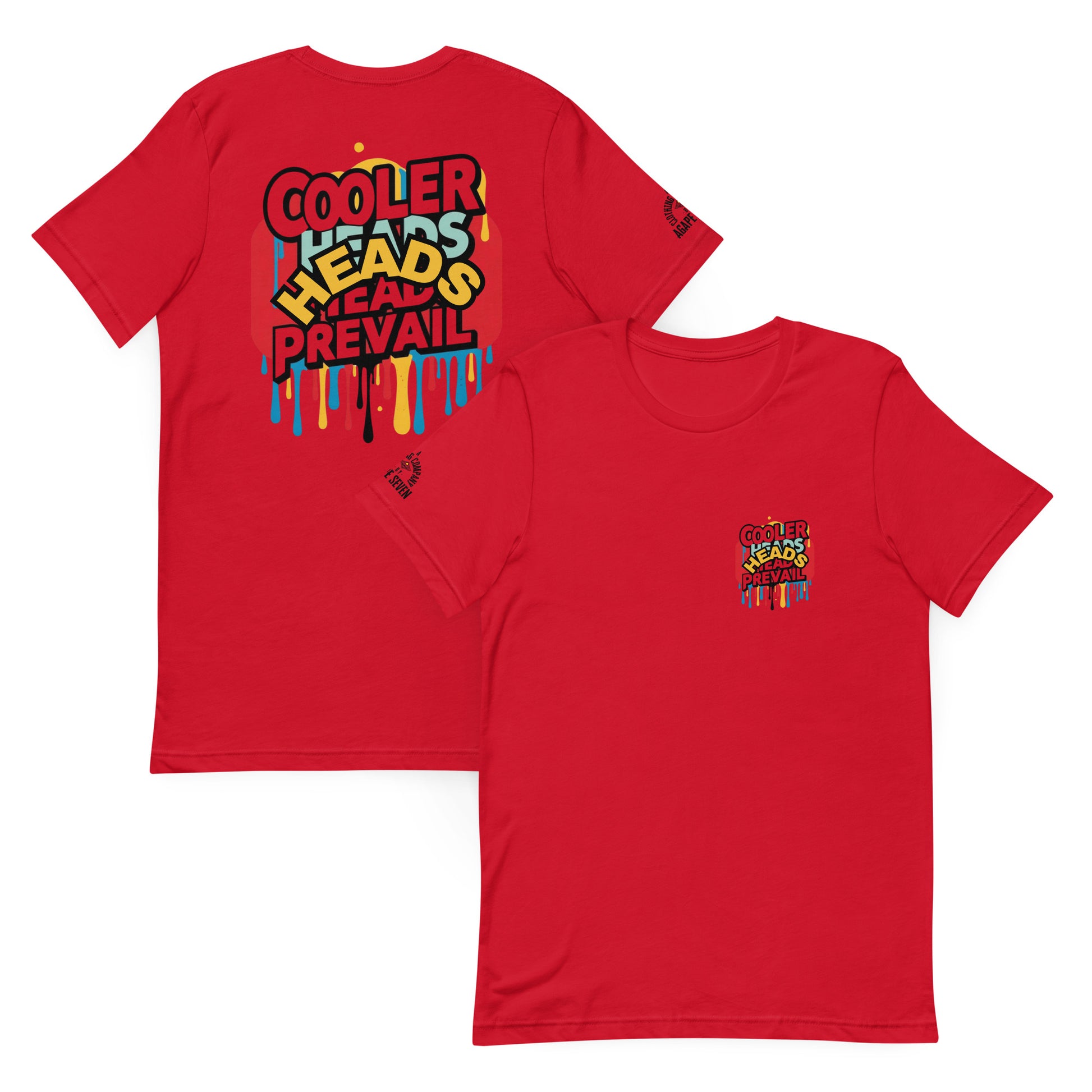 Agape Seven tee whispering calm in chaos – Cooler Heads Prevail