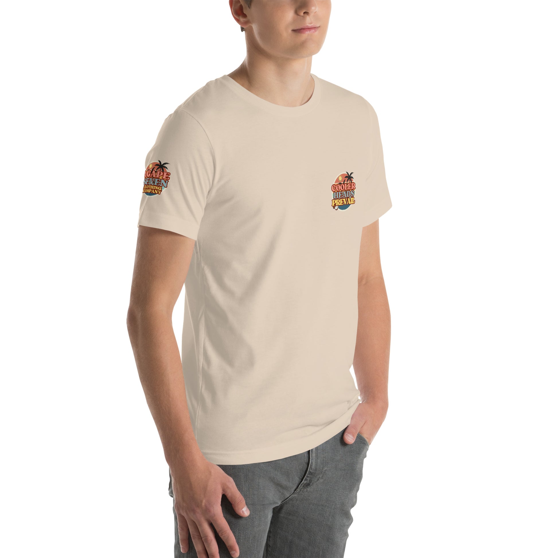 Composed and confident – Agape Seven Cooler Heads Prevail shirt