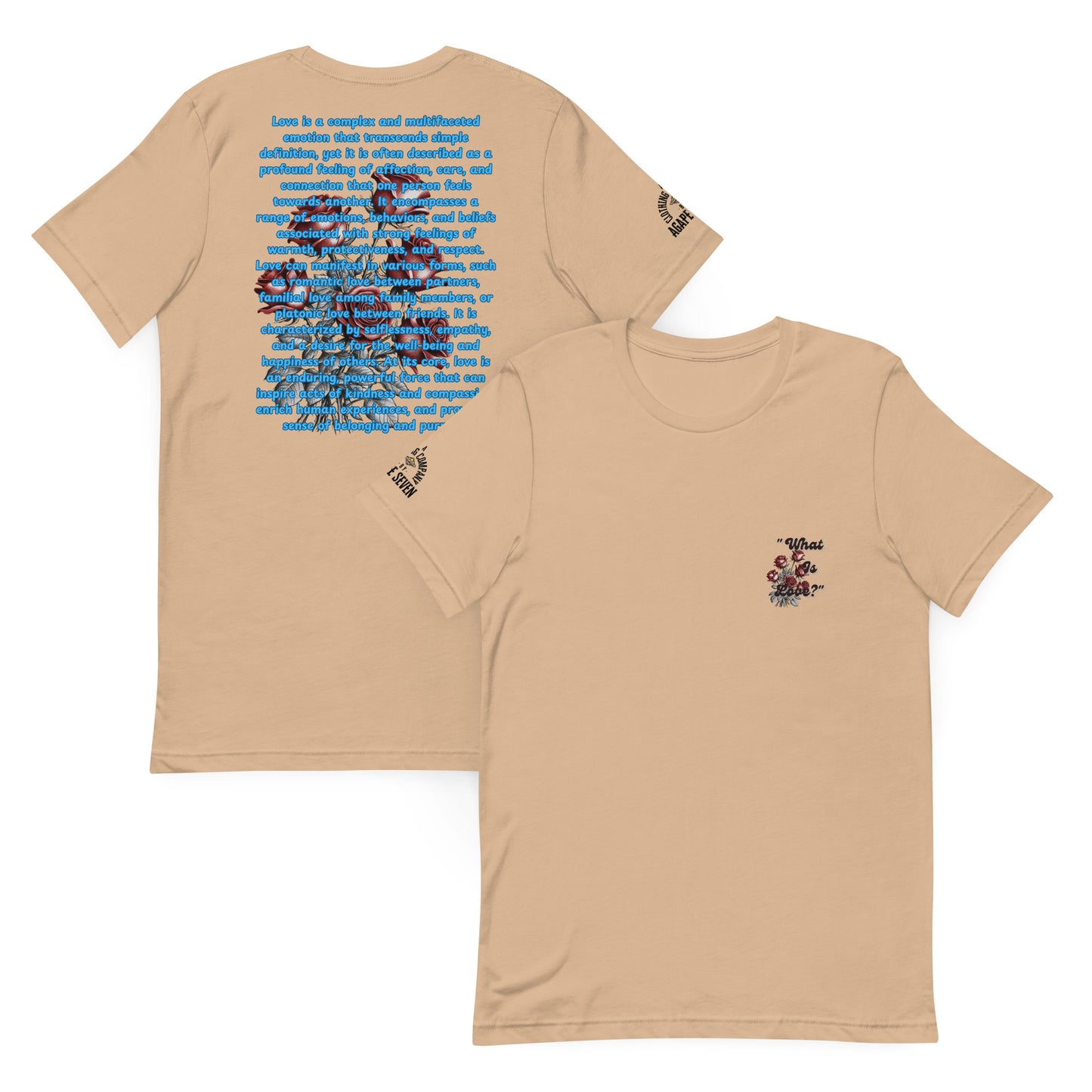 Divine reflection in fabric – Agape Seven’s What Is Love tee
