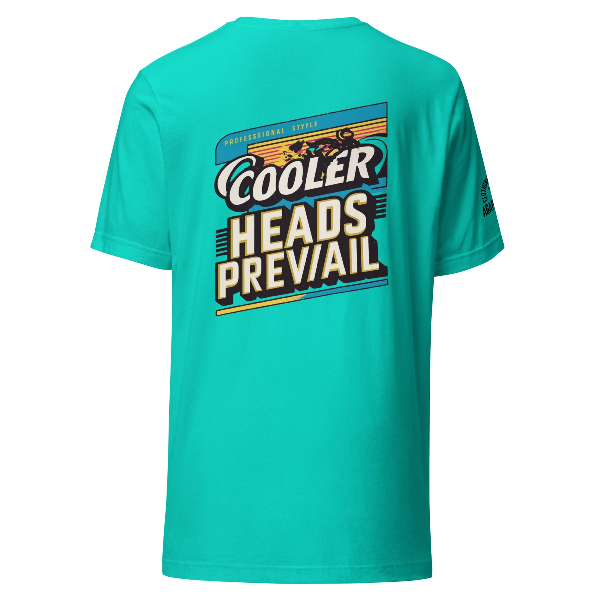 Agape Seven Cooler Heads Prevail tee, minimalist custom design