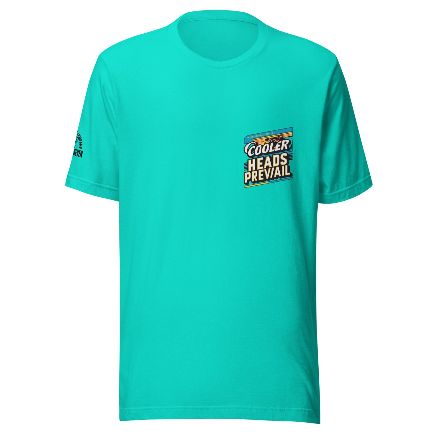 Agape Seven Cooler Heads Prevail tee, minimalist custom design