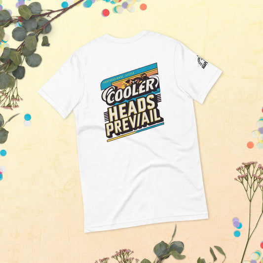 Agape Seven Cooler Heads Prevail tee, minimalist custom design