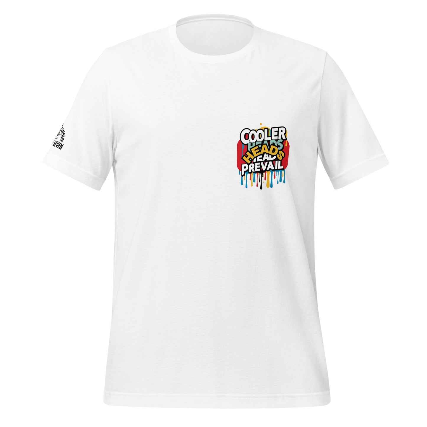 Agape Seven tee whispering calm in chaos – Cooler Heads Prevail