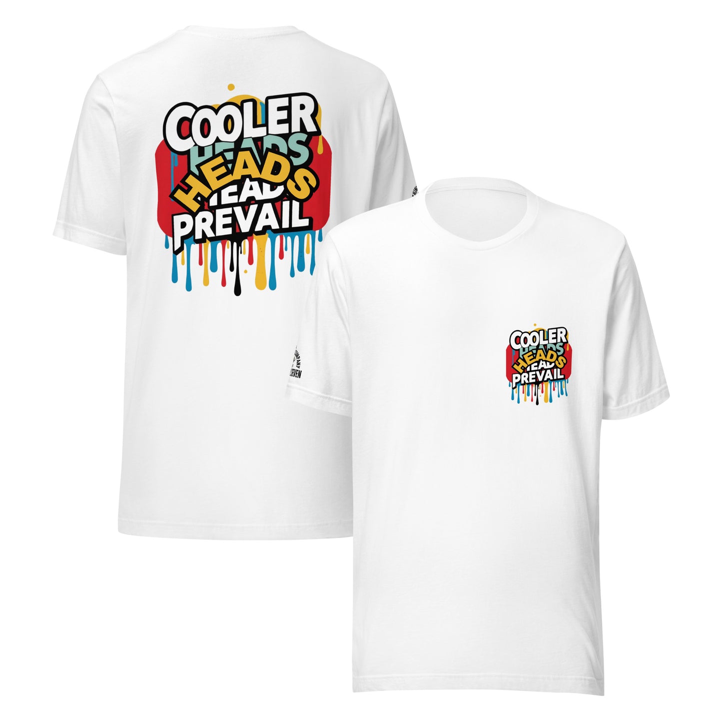 Agape Seven tee whispering calm in chaos – Cooler Heads Prevail