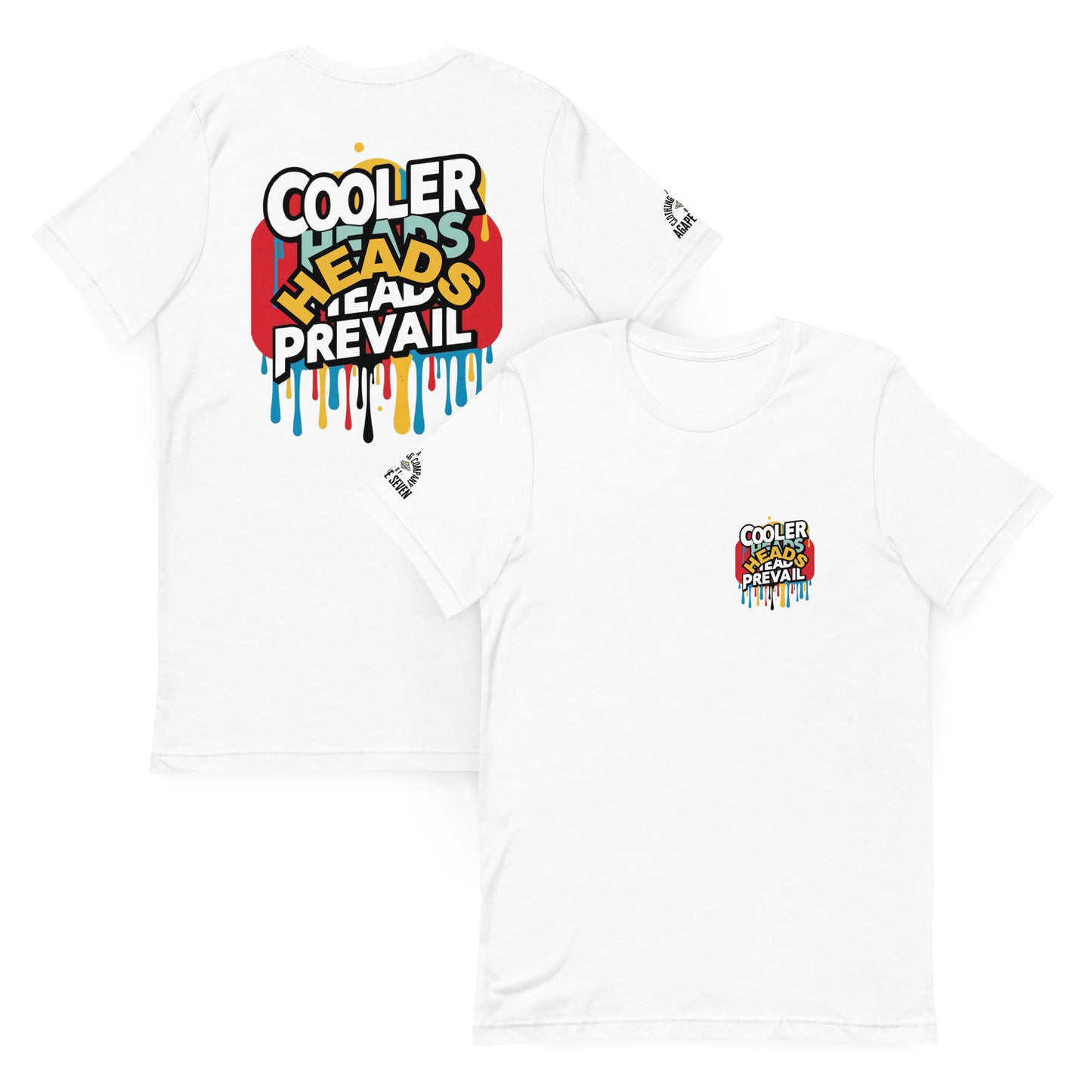 Agape Seven tee whispering calm in chaos – Cooler Heads Prevail