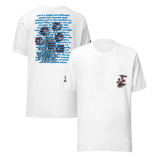 Faith-driven tee – What Is Love by Agape Seven