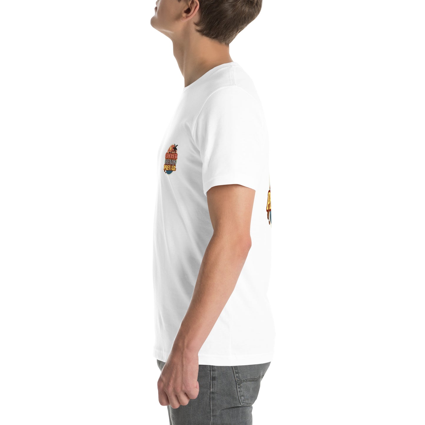 Composed and confident – Agape Seven Cooler Heads Prevail shirt