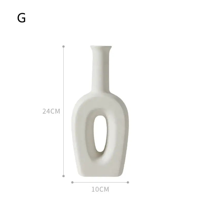 White Porcelain Vases - Agape Seven Clothing Company